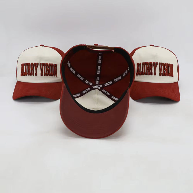 BV RED/BEIGE TRUCKER CAP
