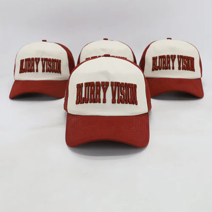 BV RED/BEIGE TRUCKER CAP